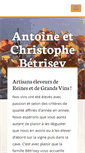 Mobile Screenshot of betrisey-vins.ch
