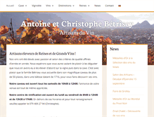 Tablet Screenshot of betrisey-vins.ch